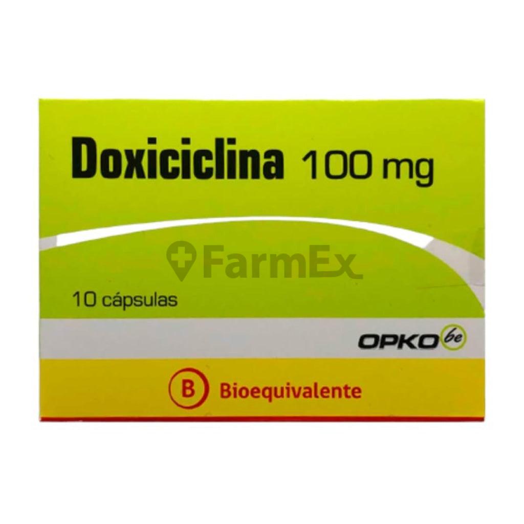 Doxiciclina 100 mg x 10 capsulas opko